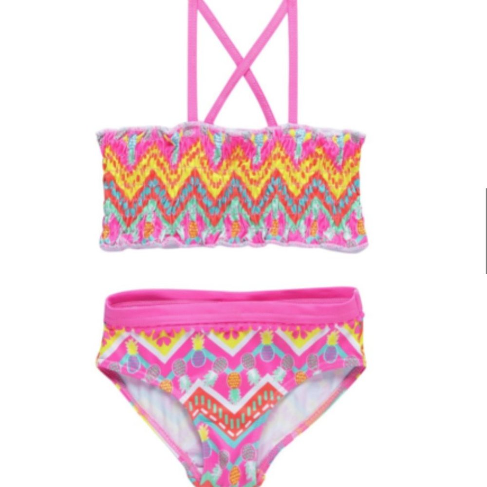 NWT Pink Platinum Baby Bikini 2 pc Swimsuit Sugar Plum 12M, 18M